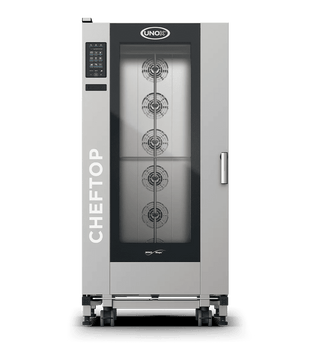 Cheftop Big Plus kombidamper 20 GN med tralle, venstrehengslet - 400V3N - for Storkjøkken - XL - Storkjøkken