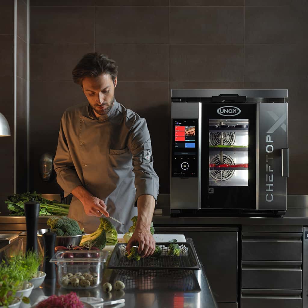 Cheftop - X kombidamper 10 GN - høyrehengslet (HUSK XUC199) - for Storkjøkken - XL - Storkjøkken