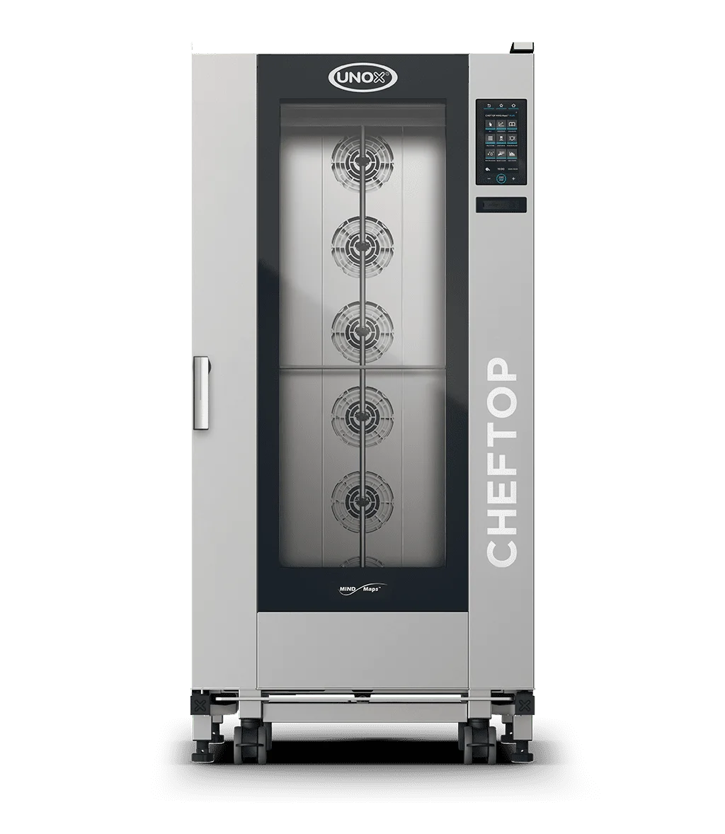 Cheftop Big Plus kombidamper 20 GN med tralle, høyrehengslet - 230V3