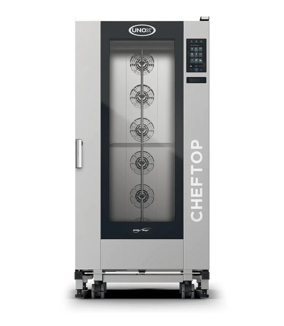 Cheftop Big Plus kombidamper 20 GN med tralle, høyrehengslet - 230V3