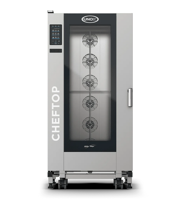 Cheftop Big Plus kombidamper 20 GN med tralle, venstrehengslet - 230V3