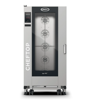 Cheftop Big One kombidamper 20 GN med tralle, venstrehengslet