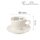 Crema elegant kopp med skål, 230 ml, Min. kjøp: 6 - for Storkjøkken - XL - Storkjøkken