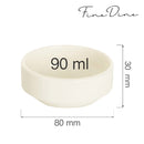 Crema stabelbar bolle, 90 ml, Min. kjøp: 6 - for Storkjøkken - XL - Storkjøkken