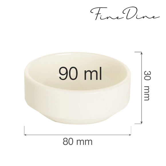 Crema stabelbar bolle, 90 ml, Min. kjøp: 6 - for Storkjøkken - XL - Storkjøkken