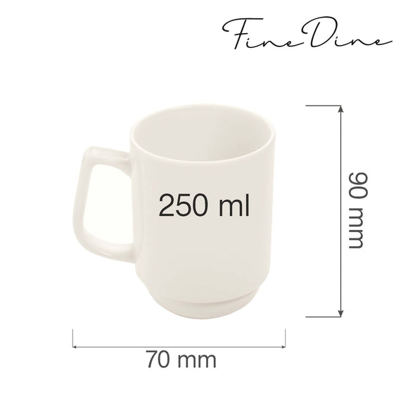 Crema stabelbart krus, 250 ml, Min. kjøp: 6 - for Storkjøkken - XL - Storkjøkken