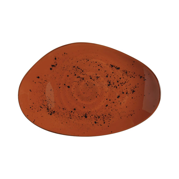 Dahlia tallerken i organisk form, 350x210mm, Min. kjøp: 6 - for Storkjøkken - XL - Storkjøkken