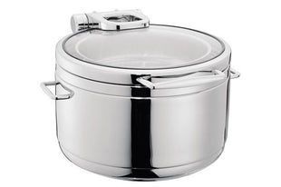 De Luxe rund varmeskål med glasslokk 9 l - for Storkjøkken - XL - Storkjøkken