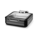 De Luxe svart induksjonsvarmefat med glasslokk, GN 2/3, Min. kjøp: 1 - for Storkjøkken - XL - Storkjøkken