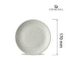 Delta grå kupéplate, 170 mm, Min. kjøp: 6 - for Storkjøkken - XL - Storkjøkken