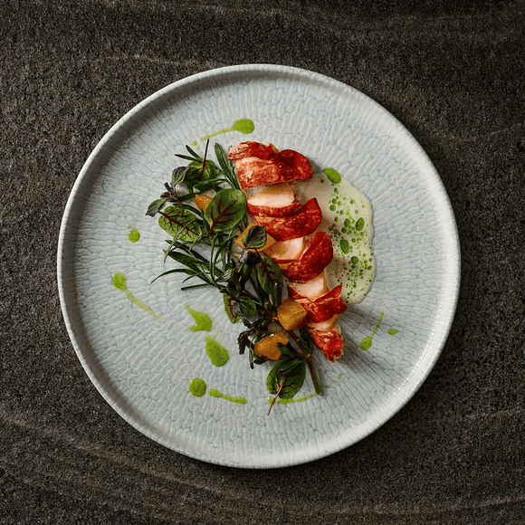 Delta grå tallerken med kant, 260 mm, Min. kjøp: 6 - for Storkjøkken - XL - Storkjøkken