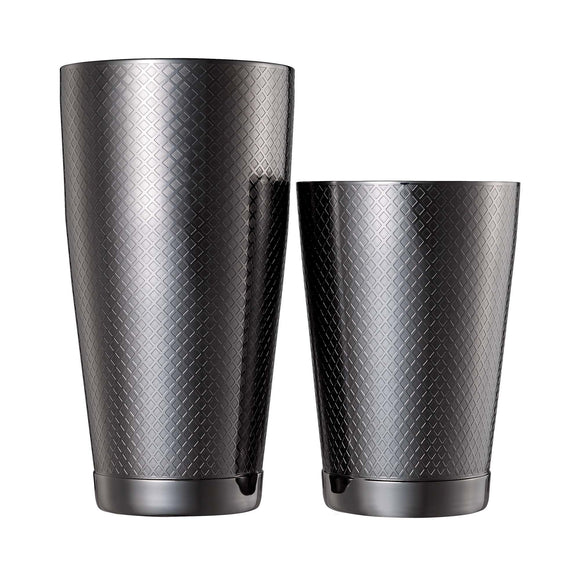Diamond Lattice shaker/bokssett, svart, Barfly, 830/530 ml - for Storkjøkken - XL - Storkjøkken