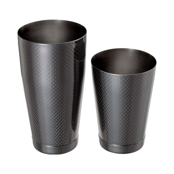 Diamond Lattice shaker/bokssett, svart, Barfly, 830/530 ml - for Storkjøkken - XL - Storkjøkken