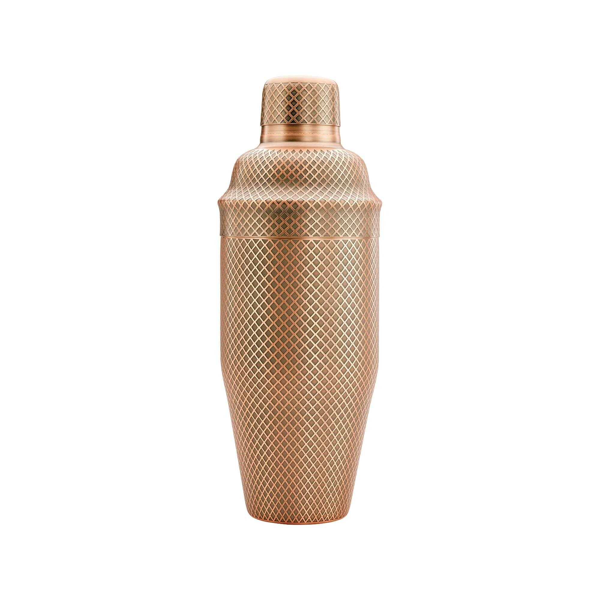 Diamond Lettice japansk stil 3 - delt cocktailshaker, antikk kobber, 700 ml - for Storkjøkken - XL - Storkjøkken