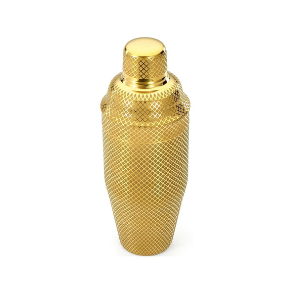 Diamond Lettice japansk stil 3 - delt cocktailshaker, gull, 700 ml - for Storkjøkken - XL - Storkjøkken