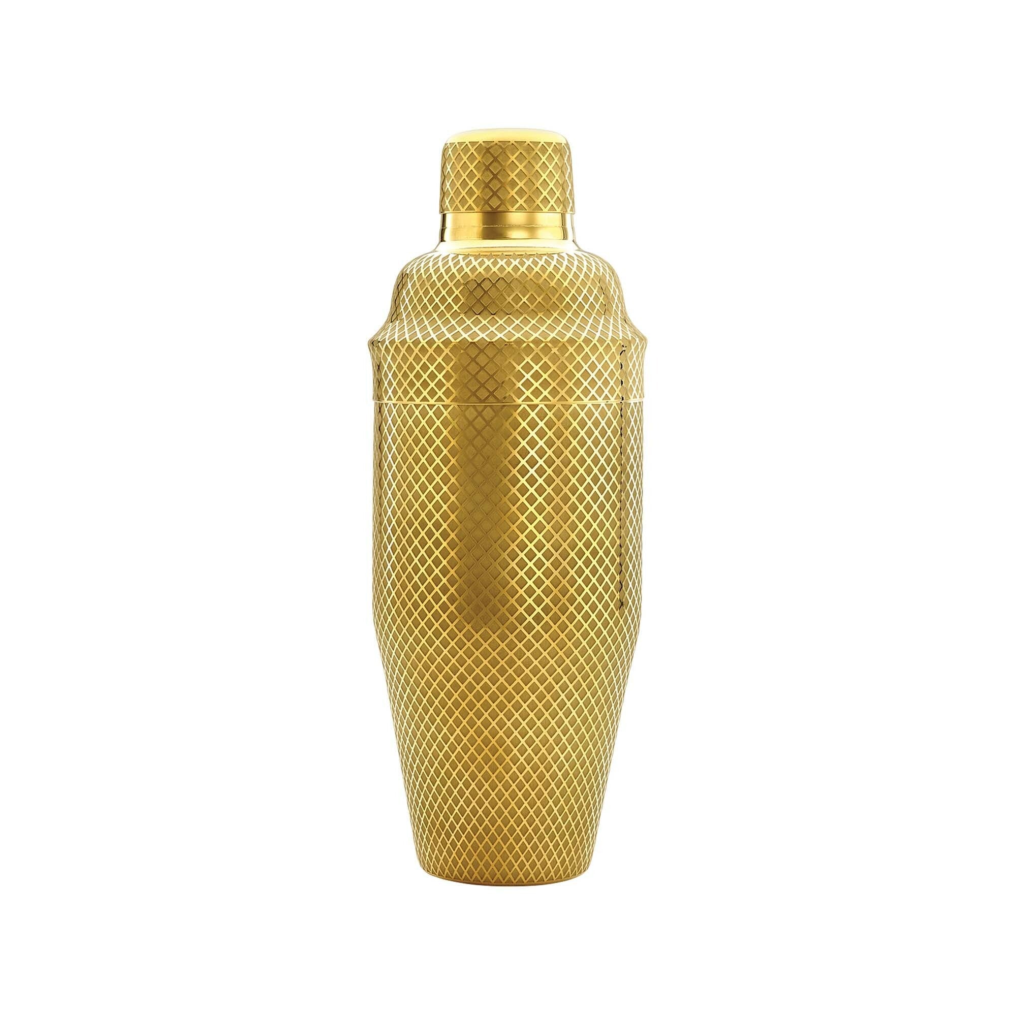 Diamond Lettice japansk stil 3 - delt cocktailshaker, gull, 700 ml - for Storkjøkken - XL - Storkjøkken