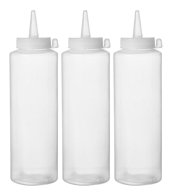 Dispenser flaskesett - 0,2L - 3 stk. - Rød - for Storkjøkken - XL - Storkjøkken