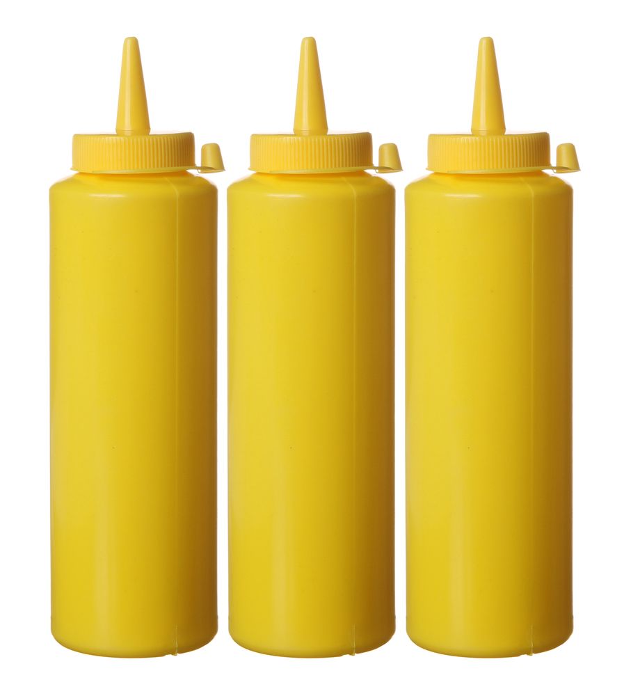 Dispenser flaskesett - 3 stk - 0,7L - Transparent - for Storkjøkken - XL - Storkjøkken