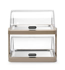 Dobbel roll - top kjøledisplay Duo UNIQ, designet av Robert Bronwasser, Beige, 480x355x(H)480mm - for Storkjøkken - XL - Storkjøkken