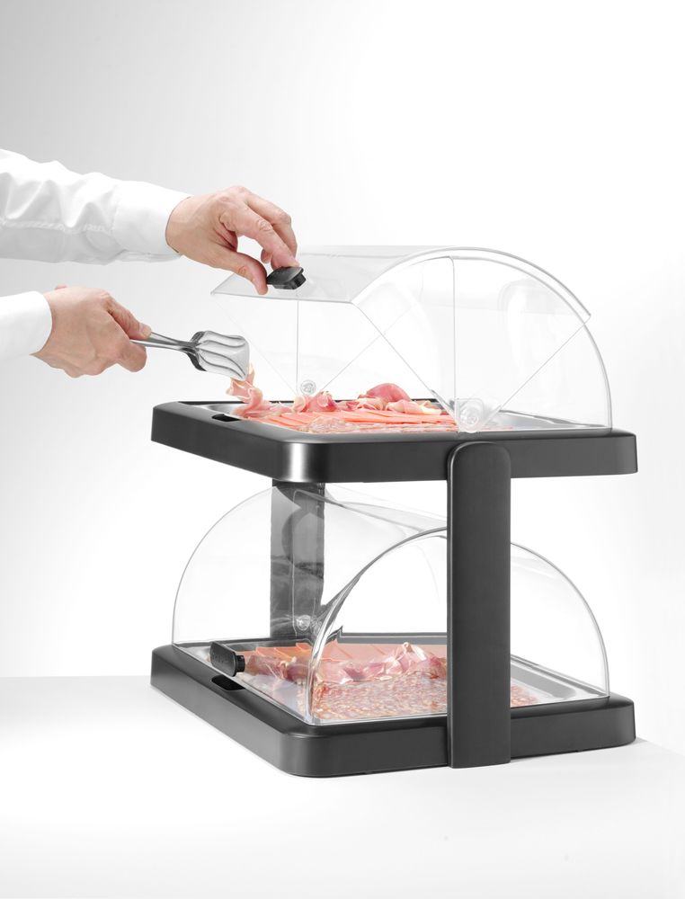 Dobbel roll - top kjøleskjerm Duo UNIQ, designet av Robert Bronwasser, Grønn, 480x355x(H)480mm - for Storkjøkken - XL - Storkjøkken