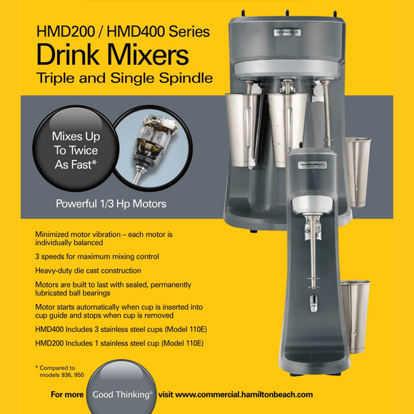 Drikkemikser med én spindel, 165 x 170 x (H) 550 mm - for Storkjøkken - XL - Storkjøkken