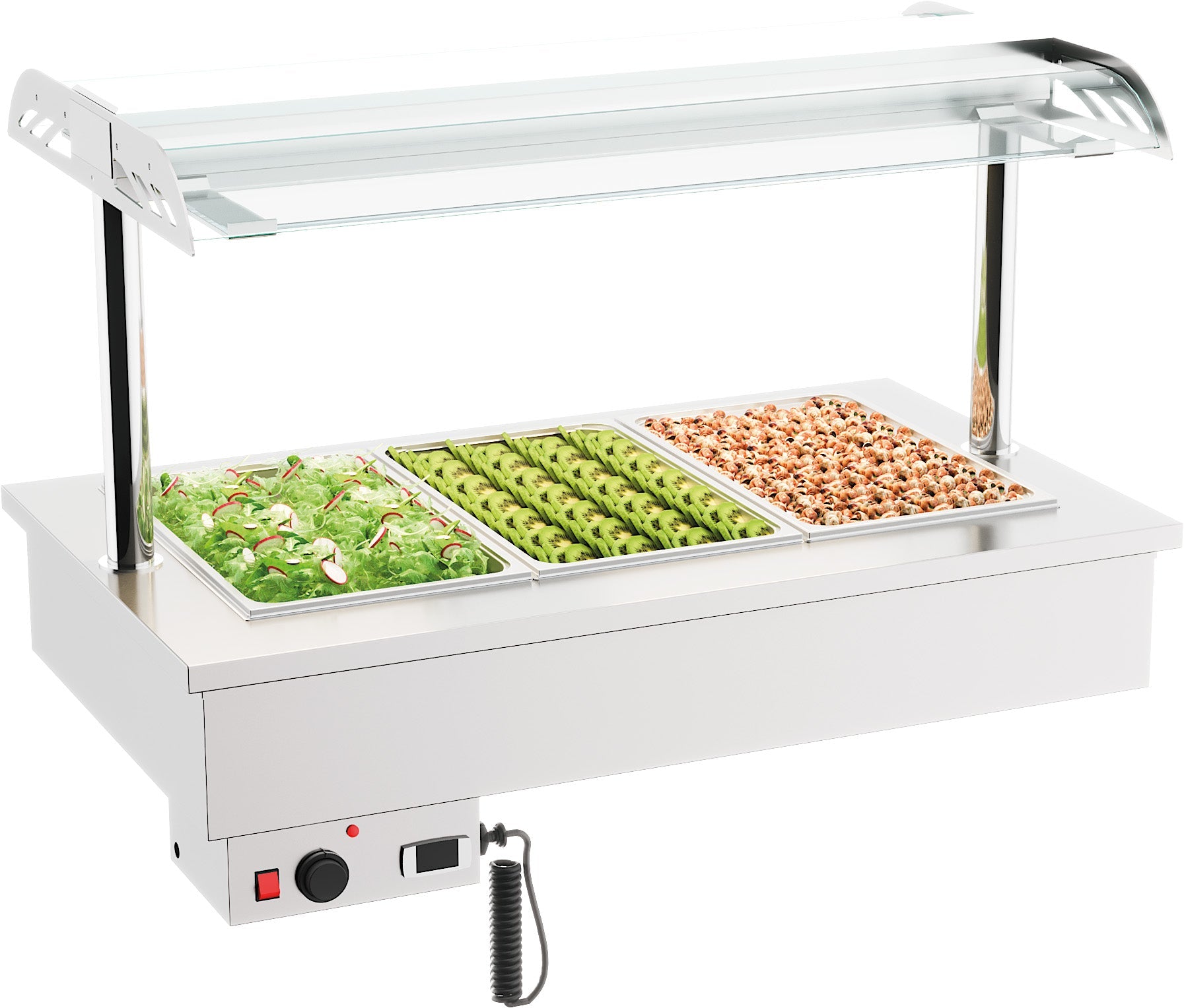 Drop - in bain - marie enhet 3/1 - for Storkjøkken - XL - Storkjøkken