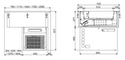 Drop - in kjøleenhet ventilert 2/1 - 160mm - for Storkjøkken - XL - Storkjøkken