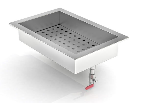 Drop - in knust isbinner 1/1 gn - for Storkjøkken - XL - Storkjøkken