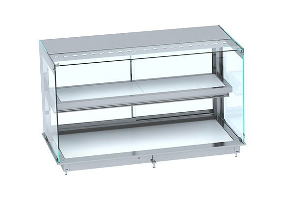 Drop - in kubisk oppvarmet keramisk display - hvit 5/1 - for Storkjøkken - XL - Storkjøkken