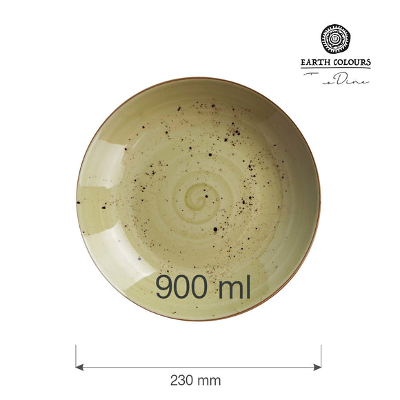 Dyp olivengrønn coupé - tallerken, 230 mm, Min. kjøp: 6 - for Storkjøkken - XL - Storkjøkken