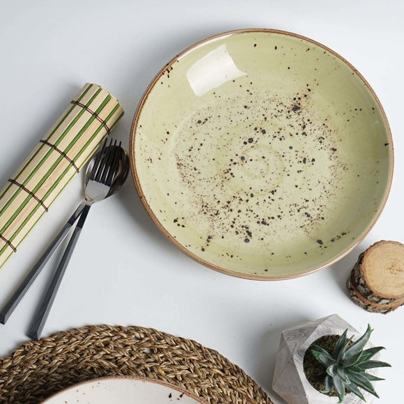 Dyp olivengrønn coupé - tallerken, 230 mm, Min. kjøp: 6 - for Storkjøkken - XL - Storkjøkken