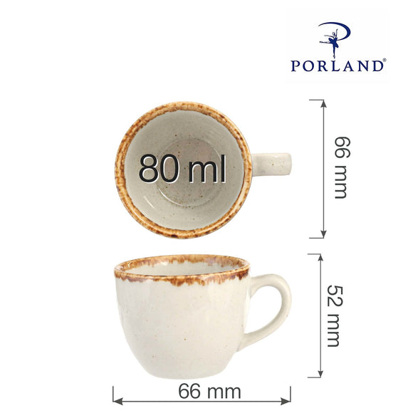 Elegant askfarget espressokopp, 80 ml, Min. kjøp: 6 - for Storkjøkken - XL - Storkjøkken