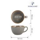 Elegant steinkopp, 320 ml, Min. kjøp: 6 - for Storkjøkken - XL - Storkjøkken