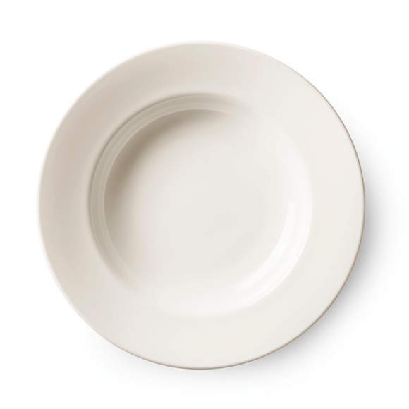 Elfenbensfarget dyp tallerken, 235 x (H) 48 mm - for Storkjøkken - XL - Storkjøkken