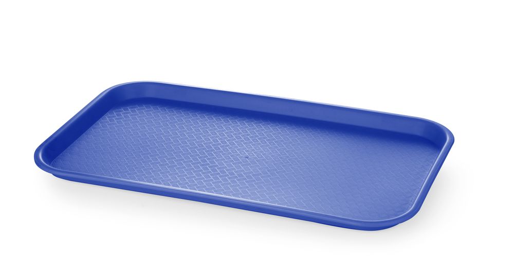 Fastfoodbrett i polypropylen GN 1/1, AmerBox, GN 1/1, blå, 530x325x(H)20mm, rektangulært - for Storkjøkken - XL - Storkjøkken