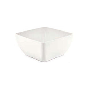 Firkantet melaminskål, hvit, 250x250x(h)120mm, Min. kjøp: 1 - for Storkjøkken - XL - Storkjøkken