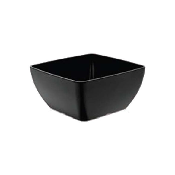 Firkantet melaminskål, svart, 250x250x(h)120mm - for Storkjøkken - XL - Storkjøkken