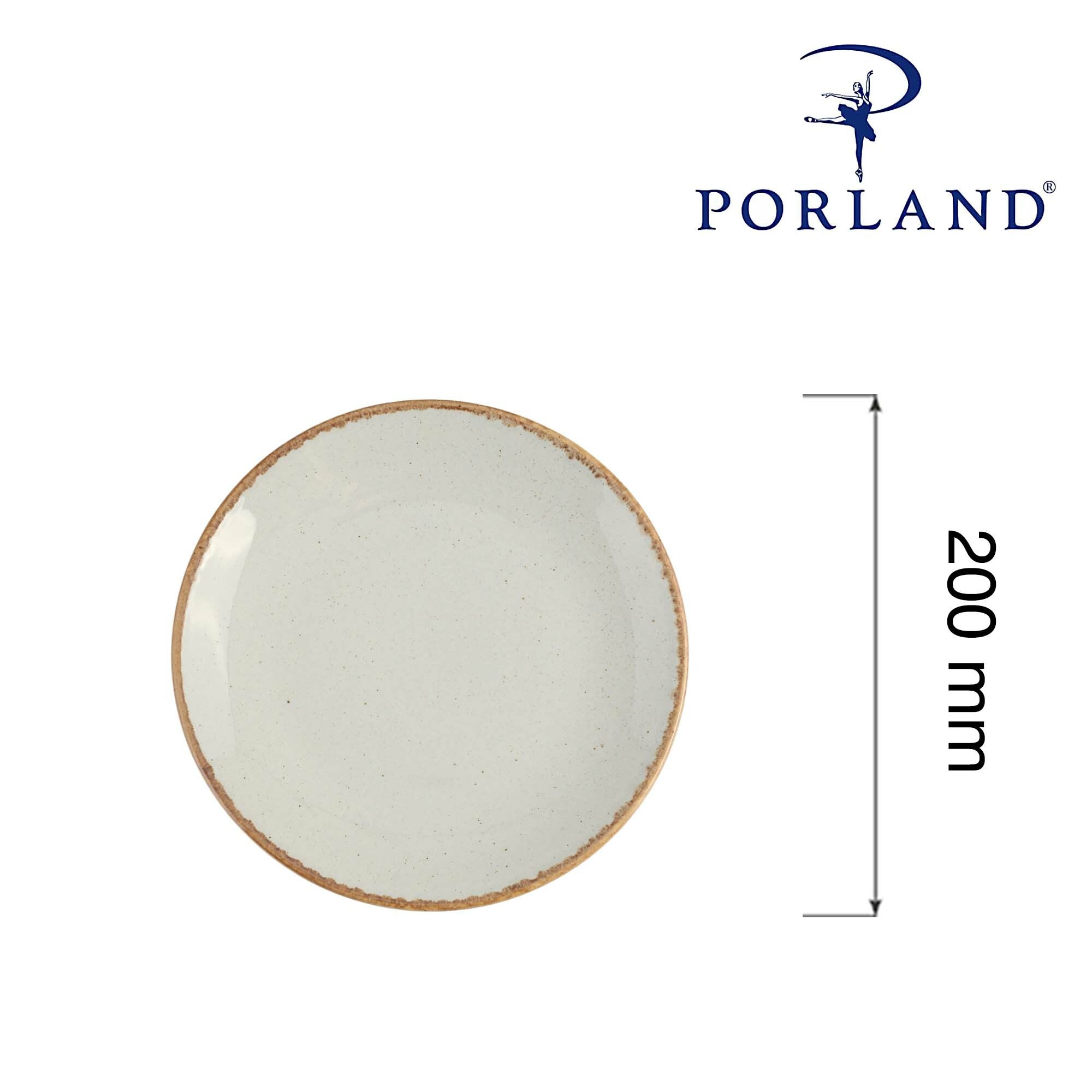 Flat plate ask, 200 mm, Min. kjøp: 6 - for Storkjøkken - XL - Storkjøkken