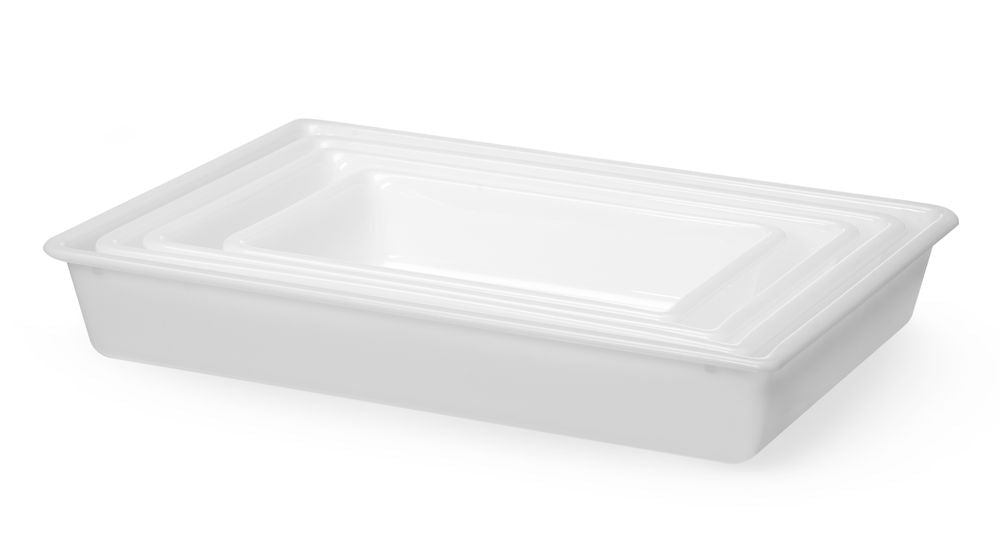 Forberedelsesbrett, 12L, Hvit, 535x385x(H)85mm - for Storkjøkken - XL - Storkjøkken