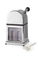 Forkrommet sinklegerings - isknuser med plastbeholder og - øse, 140 x 160 x (h) 270 mm - for Storkjøkken - XL - Storkjøkken