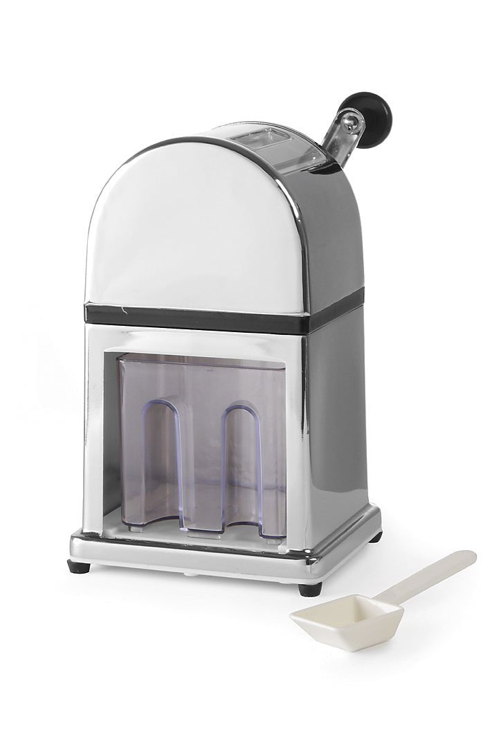 Forkrommet sinklegerings - isknuser med plastbeholder og - øse, 140 x 160 x (h) 270 mm - for Storkjøkken - XL - Storkjøkken