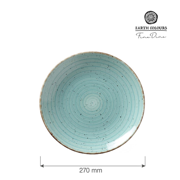 Turkus flatplate, 270 mm, Min. kjøp: 1