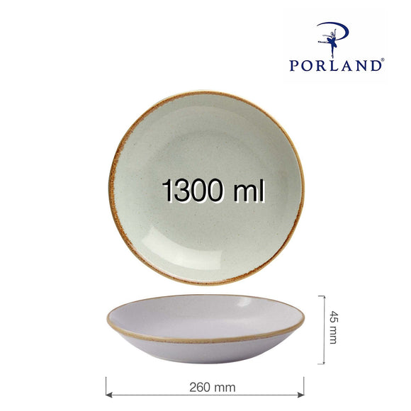 Askfarget coupéplate, 260 mm, Min. kjøp: 6