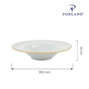 Askensfarget pastatallerken, 300 mm, Min. kjøp: 6-4