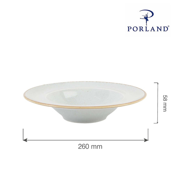 Askensfarget pastatallerken, 260 mm, Min. kjøp: 6