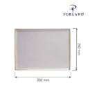 Askfarget rektangulært brett, 350x260 mm, Min. kjøp: 6-4