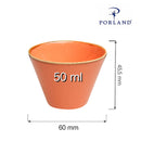 Ravfarget konisk skål, 60 mm, Min. kjøp: 6-4