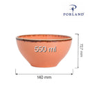 Ravfarget bolle, 140 mm, Min. kjøp: 6-5