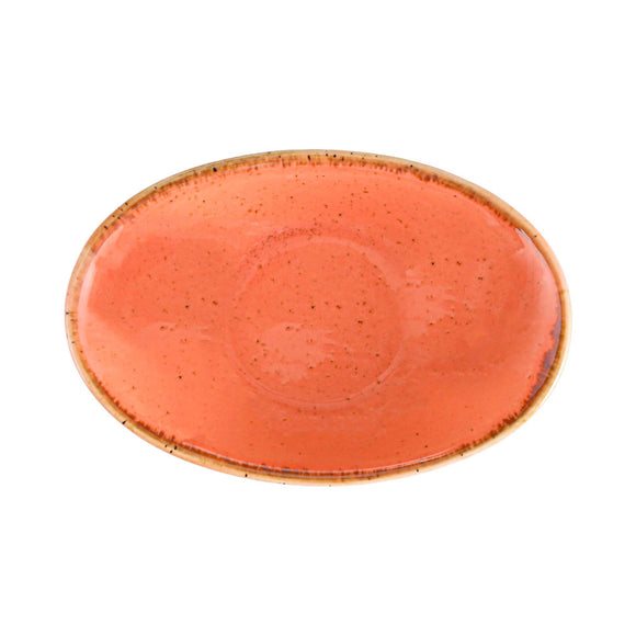 Ravfarget oval miniskål, 110 mm, Min. kjøp: 6