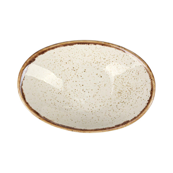 Sand oval miniskål, 110 mm, Min. kjøp: 6